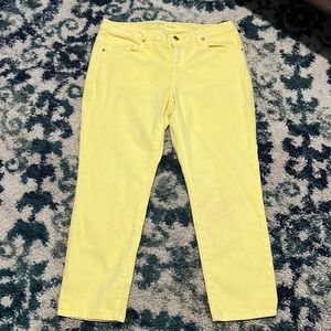 ⭐️ Michael kors yellow cropped pants